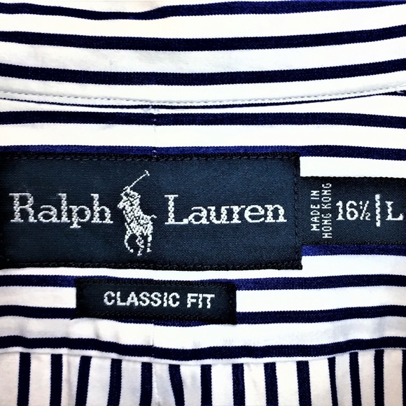 RALPH LAUREN Classic Fit Size: 16.f|L Button Down  #0113 - Picture 4 of 4